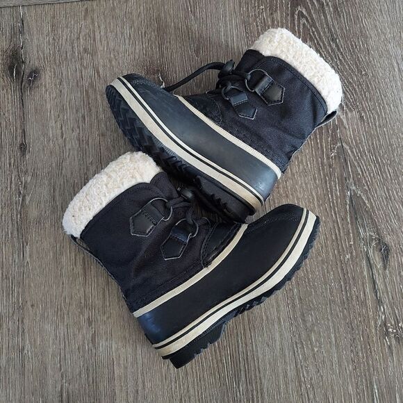 SOREL Yoot Pac Nylon Winter Snow Boots Black Toodler Size 10 - Picture 6 of 9